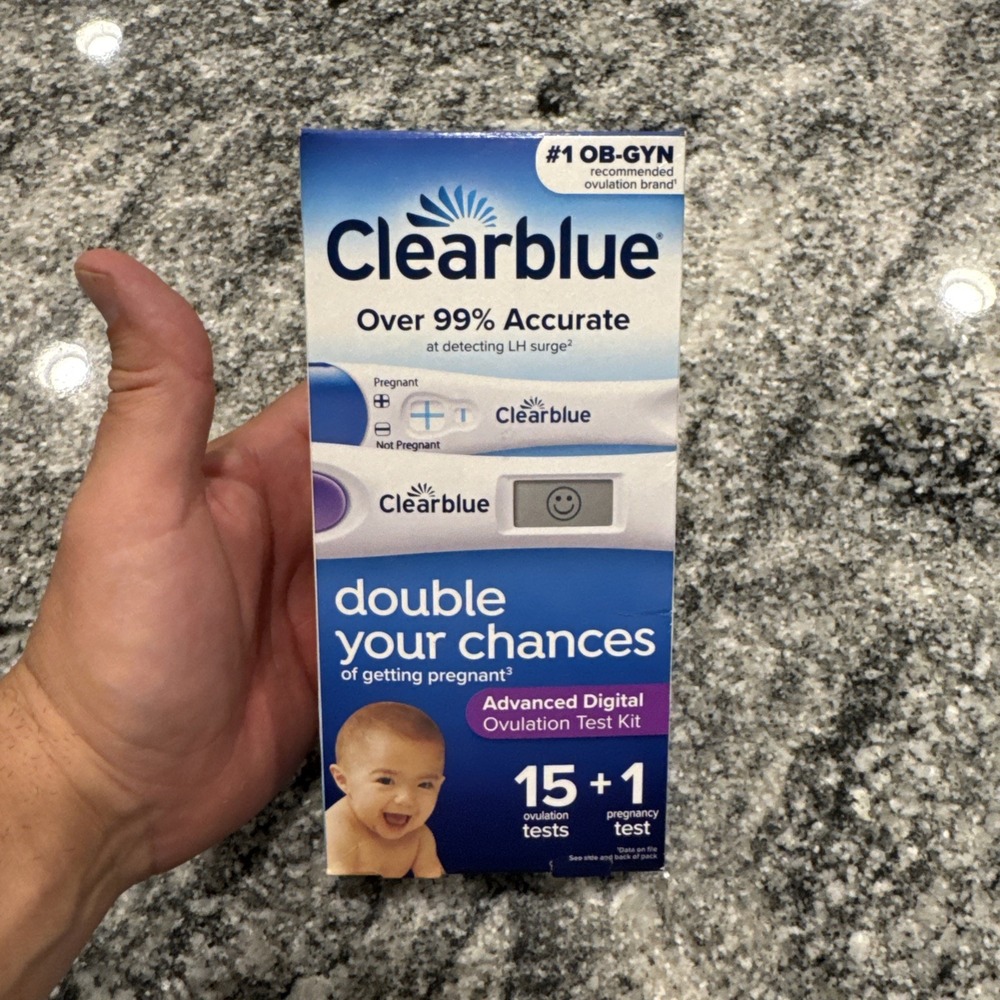 Clearblue Advanced Digital Ovulation & 1 Pregnancy Test Kit 16 Tests Exp‎ 2027